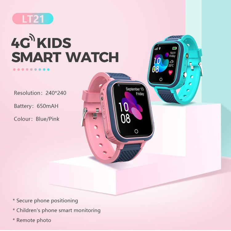 LT21 1.4-Inch 4G Global Full Network IP67 Waterproof WIFI Children Smart Watch(Pink) - Smart Watches by PMC TechLife | Online Shopping South Africa | PMC TechLife | Buy Now Pay Later Mobicred