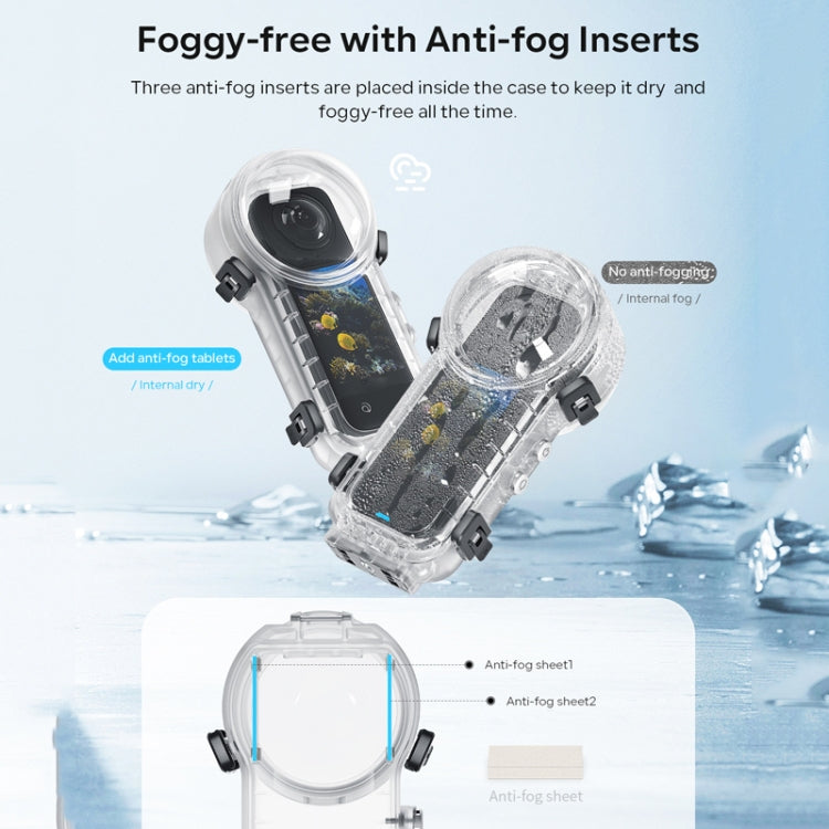 For Insta360 X4 aMagisn 50m Depth Waterproof Protective Case Quick Release Invisible Diving Cover - free shipping - PMc TechLife - Order now!