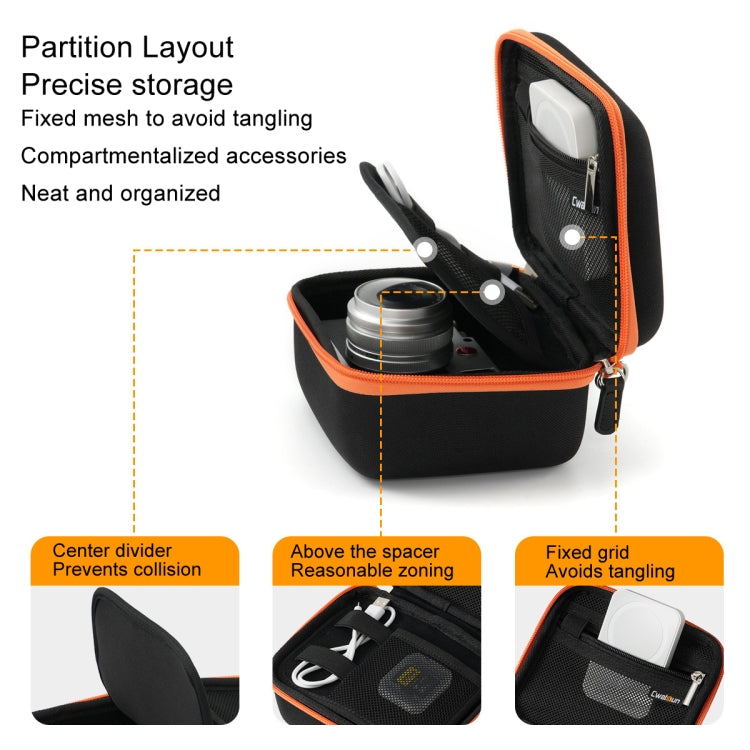 Cwatcun D156 Large Portable Storage Bag Small Microslice Hard Shell Camera Bag(Strawberry Pink) - free shipping - PMC TechLife - Order now!