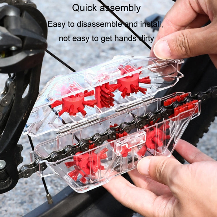 Bicycle Chain Cleaner Visual Immersion Chain Cleaner Brush Road Bike Cleaning Tool(Transparent) - Maintenance tools by PMC TechLife | Online Shopping South Africa | PMC TechLife | Buy Now Pay Later Mobicred