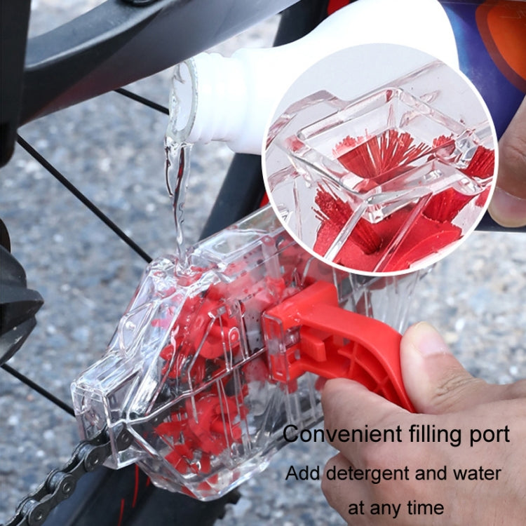 Bicycle Chain Cleaner Visual Immersion Chain Cleaner Brush Road Bike Cleaning Tool(Transparent) - Maintenance tools by PMC TechLife | Online Shopping South Africa | PMC TechLife | Buy Now Pay Later Mobicred