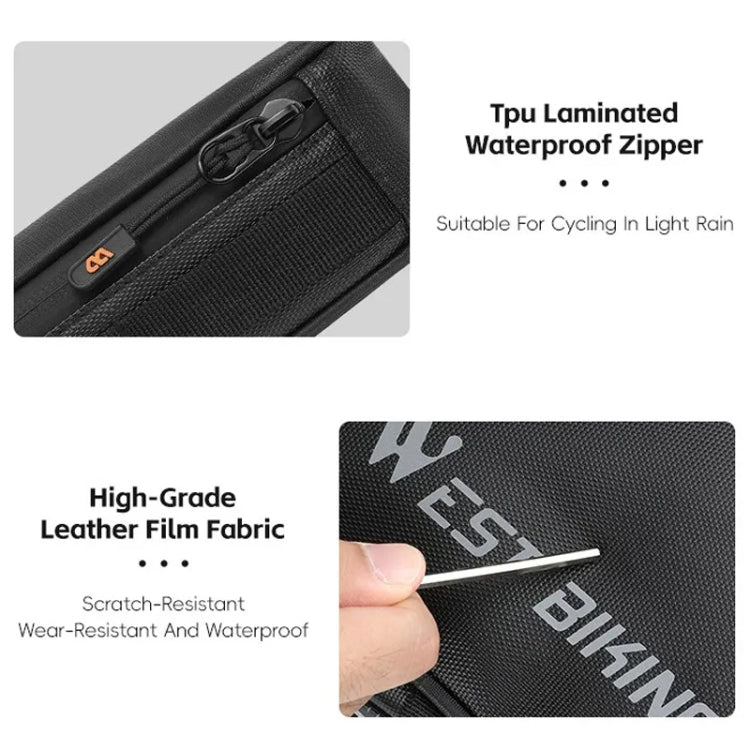 WEST BIKING Bicycle Crossbar Triangle Bag Cycling Equipment Tool Bag(Black) - free shipping - PMC TechLife - Order now!