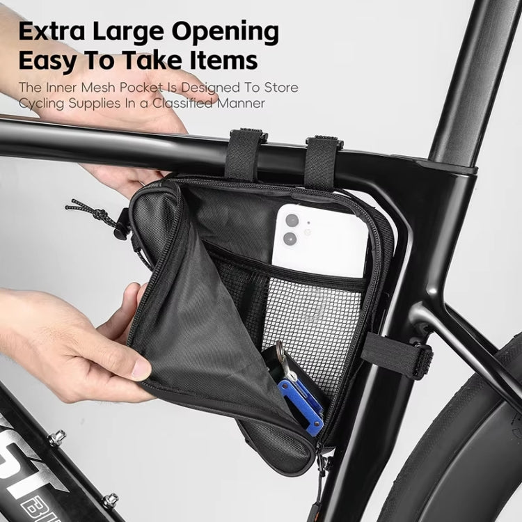 WEST BIKING Bicycle Crossbar Triangle Bag Cycling Equipment Tool Bag(Black) - free shipping - PMC TechLife - Order now!