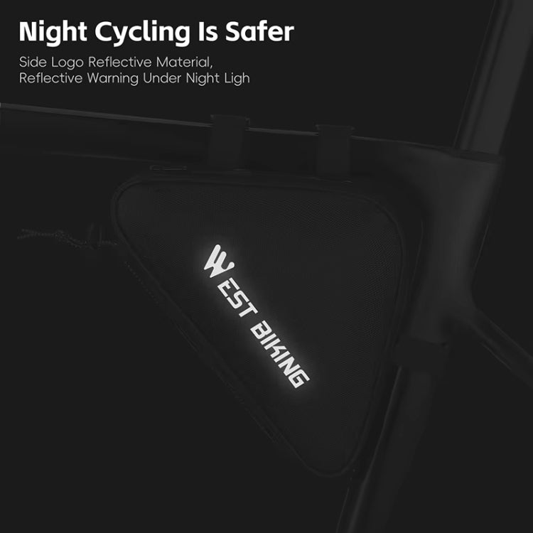 WEST BIKING Bicycle Crossbar Triangle Bag Cycling Equipment Tool Bag(Black) - free shipping - PMC TechLife - Order now!