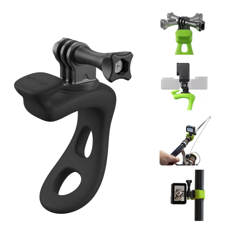 TELESIN Action Camera Mount Silicone Adjustable Mini Flexible Bracket For GoPro HERO / Insta360 / DJI Action Camera(Green) - free shipping - PMC TechLife - Order now!