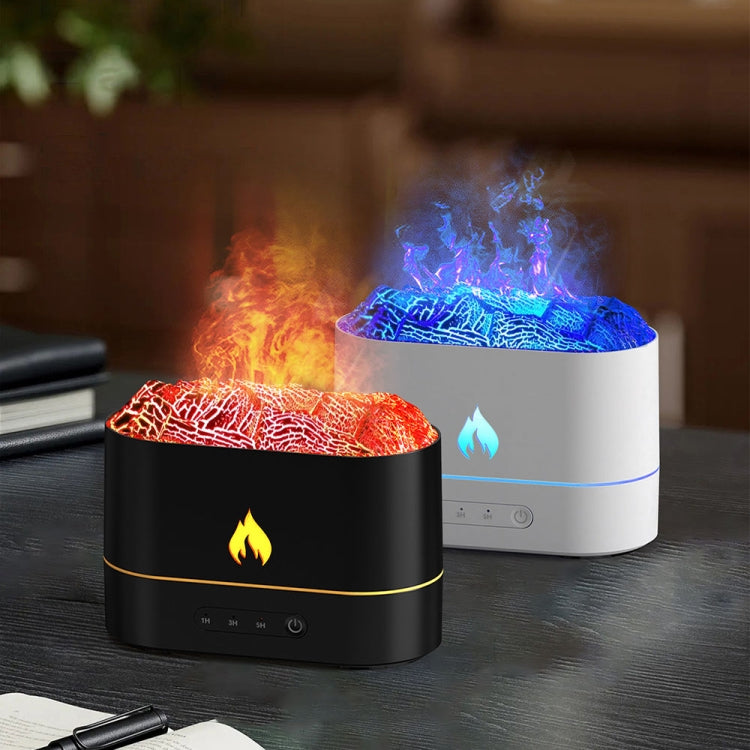 HX853B USB Plug-In Colorful Flame Lighting Effect Aromatherapy Humidifier(White) - free shipping - PMC TechLife - Order now!