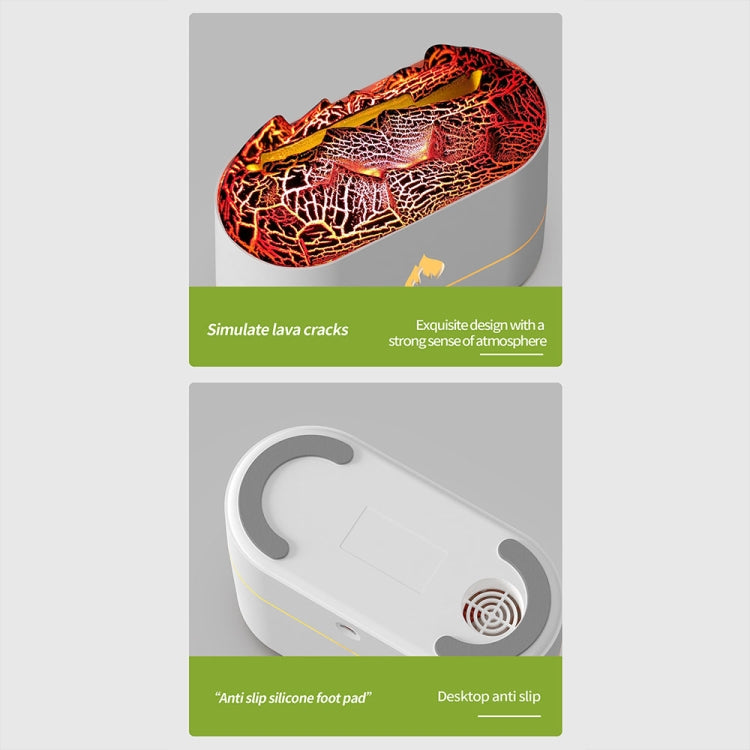 HX853B USB Plug-In Colorful Flame Lighting Effect Aromatherapy Humidifier(Black) - Air Purifiers & Accessories by PMc TechLife | Online Shopping South Africa | PMc TechLife | Buy Now Pay Later Mobicred