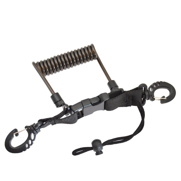 Diving Camera TPU Spring Steel Wire Retractable Anti-lost Rope, Color: Transparent Black - free shipping - PMC TechLife - Order now!