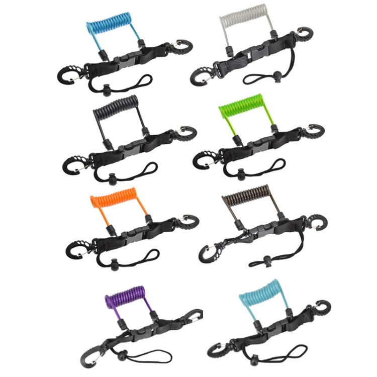 Diving Camera TPU Spring Steel Wire Retractable Anti-lost Rope, Color: Transparent Black - free shipping - PMC TechLife - Order now!