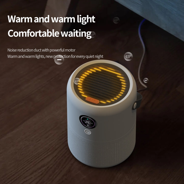 HX830 Smart Digital Display UV Ultraviolet Sterilization Desktop Negative Ion Air Purifier(White) - free shipping - PMC TechLife - Order now!