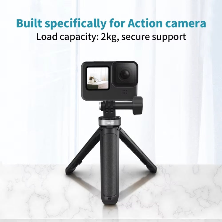 TELESIN  Universal Mini Desktop Selfie Tripod for Sports Camera 13.4-25.5cm Height Adjustable - free shipping - PMC TechLife - Order now!