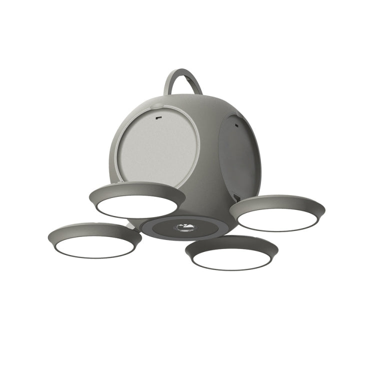 HX123 Handheld Folding Flashlight Camping Light Portable Outdoor Wireless Atmosphere Light(Gray) - Camping Lighting by PMc TechLife | Online Shopping South Africa | PMc TechLife | Buy Now Pay Later Mobicred