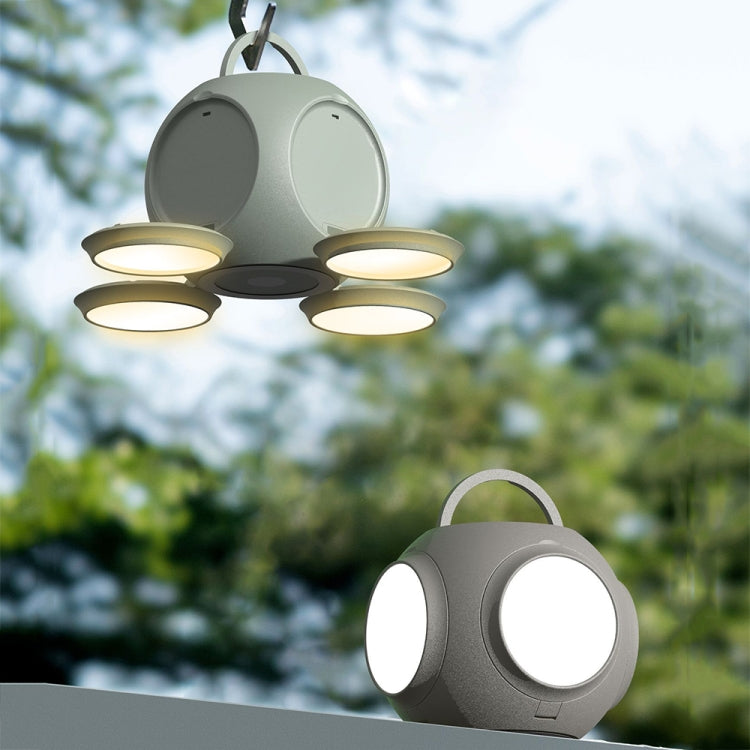 HX123 Handheld Folding Flashlight Camping Light Portable Outdoor Wireless Atmosphere Light(Gray) - Camping Lighting by PMc TechLife | Online Shopping South Africa | PMc TechLife | Buy Now Pay Later Mobicred