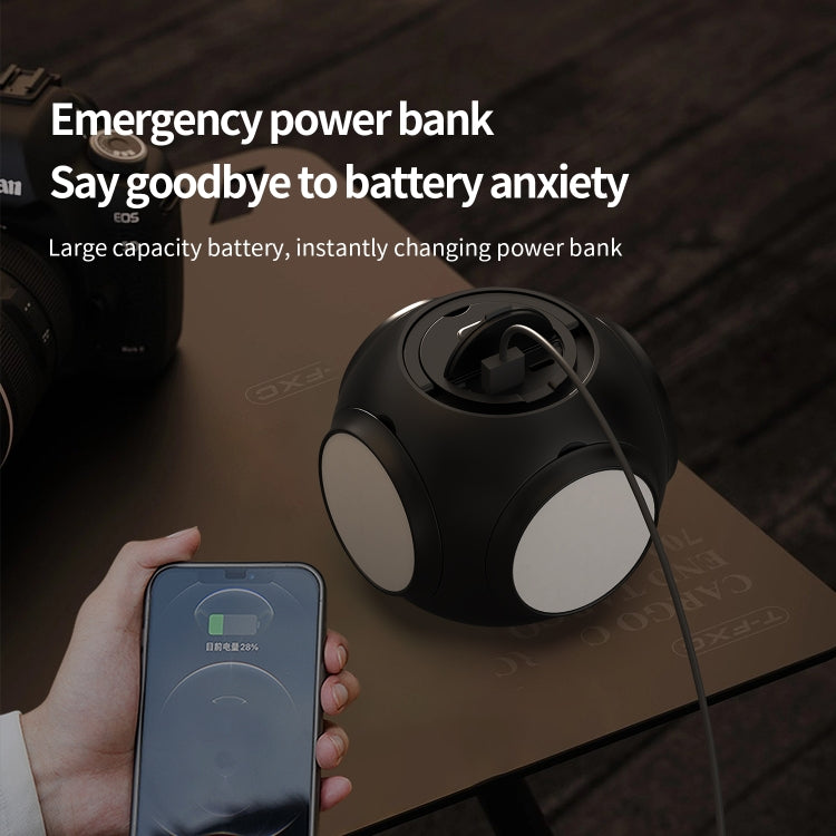 HX123 Handheld Folding Flashlight Camping Light Portable Outdoor Wireless Atmosphere Light(Gray) - Camping Lighting by PMc TechLife | Online Shopping South Africa | PMc TechLife | Buy Now Pay Later Mobicred