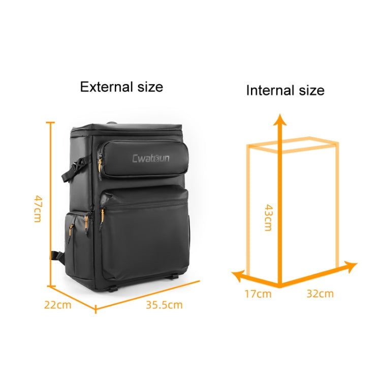 Cwatcun D141 Shoulder Drone Bag Large Capacity Multifunctional Waterproof Photography SLR Camera Bag(Black Extra Large) - free shipping - PMC TechLife - Order now!