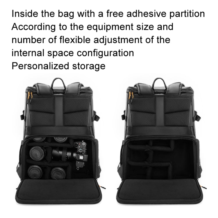 Cwatcun D141 Shoulder Drone Bag Large Capacity Multifunctional Waterproof Photography SLR Camera Bag(Black Extra Large) - free shipping - PMC TechLife - Order now!