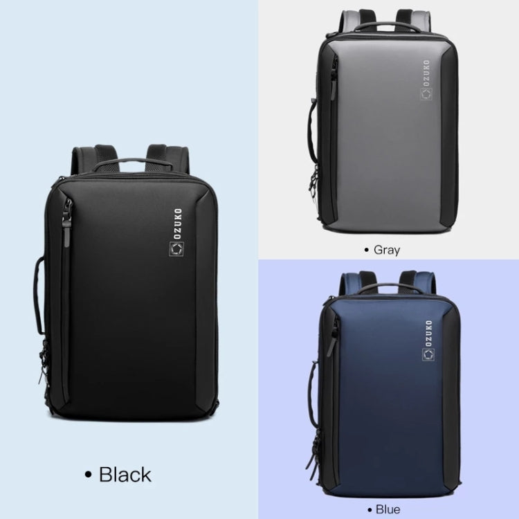 Ozuko Business Laptop USB Backpack Men Schoolbag(Dark Gray) - free shipping - PMC Jewellery - Order now!