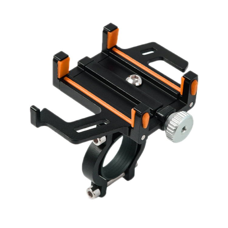 Aluminum Alloy Motorcycle Bicycle Navigation Mobile Phone Holder(Orange) - free shipping - PMC TechLife - Order now!