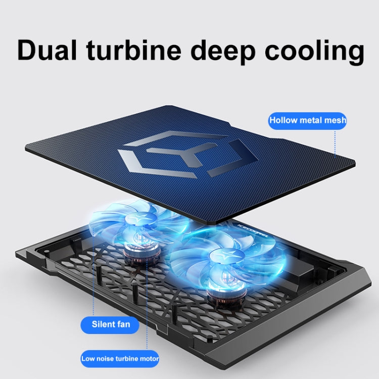 ICE COOREL S511 Laptop Radiator Heightening Bracket Dual-fans no Speed Regulation - Cooling Pads by ICE COOREL | Online Shopping South Africa | PMC TechLife | Buy Now Pay Later Mobicred