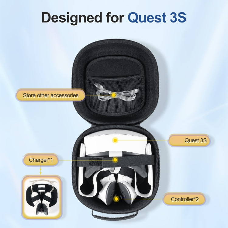 For Meta Quest 3S STARTRC GAMES Oxford Cloth Handheld Storage Bag(Black) - free shipping - PMC Jewellery - Order now!