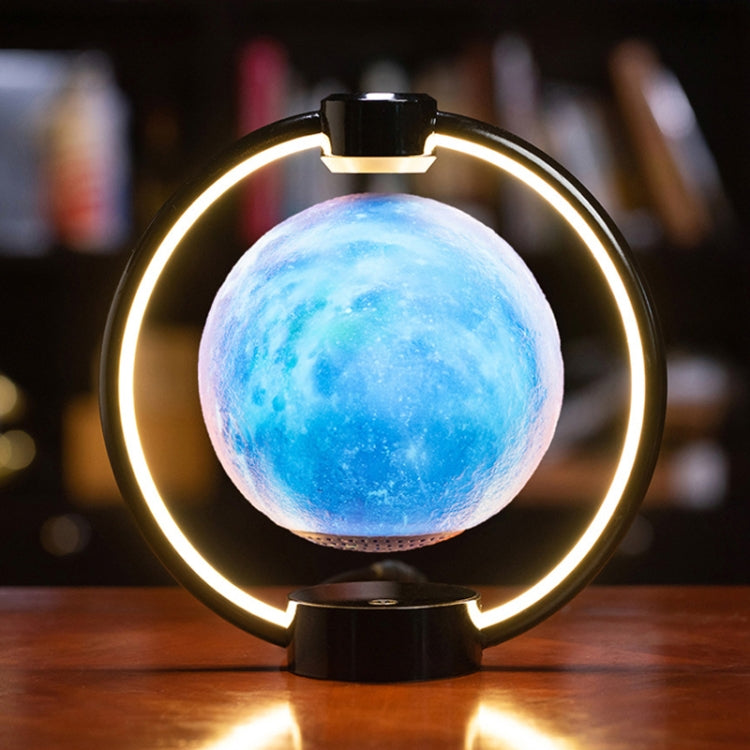 Magnetic Levitation Bluetooth Speaker Ornament Desktop Ambient Glow Night Lights, Style: Light Pattern Starry Moon(EU Plug) - Desk Lamps by PMc TechLife | Online Shopping South Africa | PMc TechLife | Buy Now Pay Later Mobicred