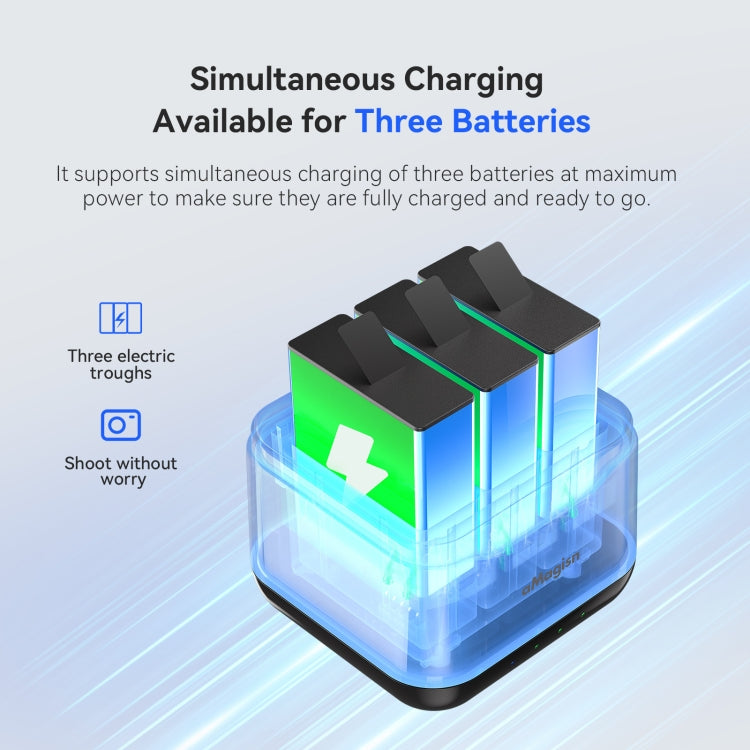 For GoPro HERO13 Black AMagisn Battery Charger Charging Seat - free shipping - PMC TechLife - Order now!