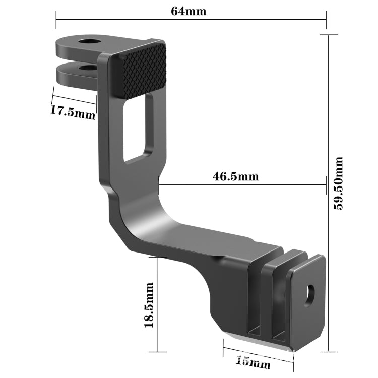 Universal  Vertical Shooting Centering Arm Bracket For Action Camera, Spec: With 2pcs Long Screw - free shipping - PMC TechLife - Order now!