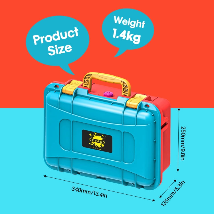 DEVASO For Switch / OLED IP67 Waterproof Storage Case Hardshell Bag, Color: Black White+Shoulder Strap - free shipping - PMC Jewellery - Order now!