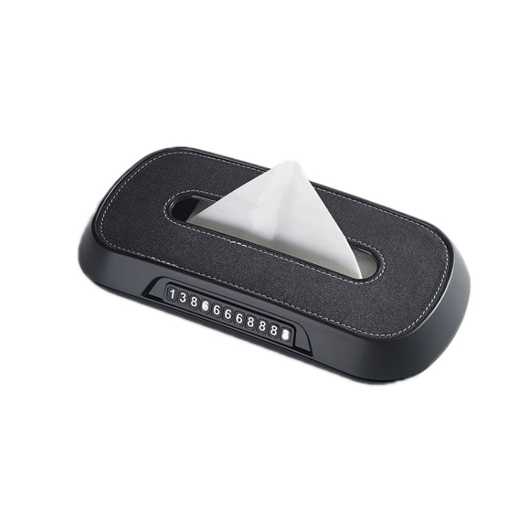 Car Sun Visor Hanging Sunroof Seat Back Tissue Box, Color: Suede Dark Gray - free shipping - PMC Jewellery - Order now!