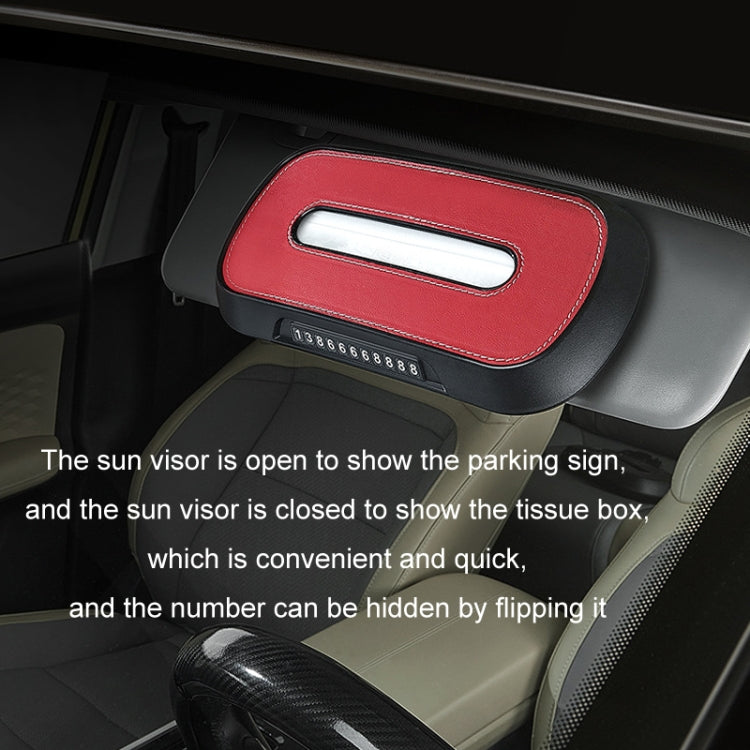 Car Sun Visor Hanging Sunroof Seat Back Tissue Box, Color: Suede Brown - Stowing Tidying by PMC Jewellery | Online Shopping South Africa | PMC Jewellery | Buy Now Pay Later Mobicred