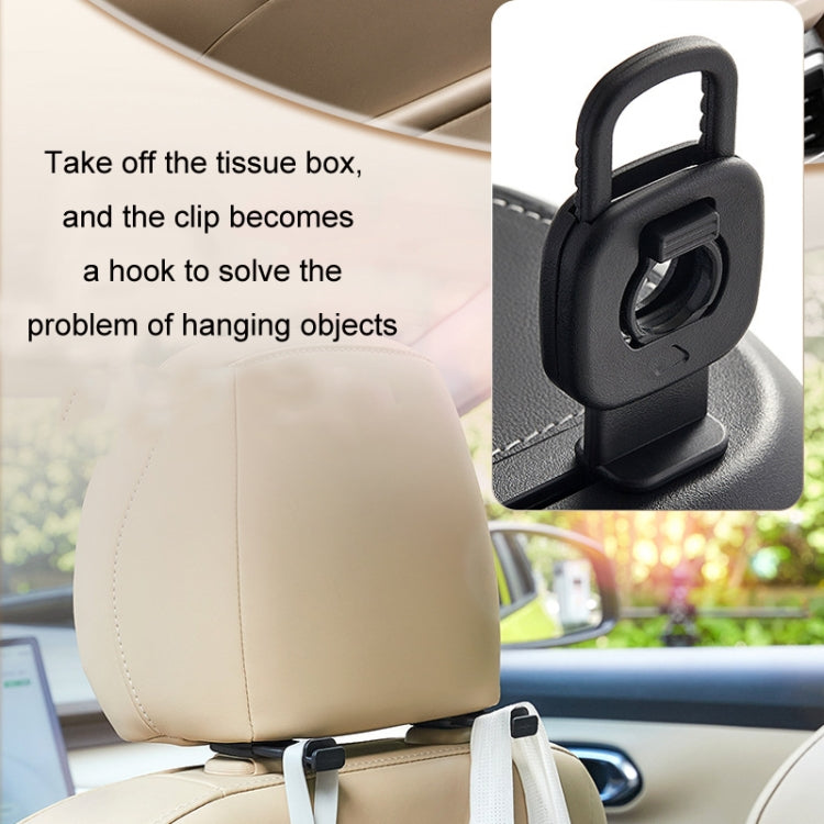 Car Sun Visor Hanging Sunroof Seat Back Tissue Box, Color: Suede Beige - Stowing Tidying by PMC Jewellery | Online Shopping South Africa | PMC Jewellery | Buy Now Pay Later Mobicred