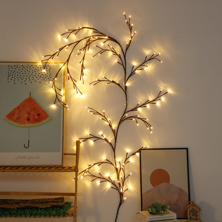 2.3m 144 LEDs Branch Rattan String Lights Wedding Home Decor Garland Lamps, Style: USB Always-on(Warm White) - USB Light by PMc TechLife | Online Shopping South Africa | PMc TechLife | Buy Now Pay Later Mobicred