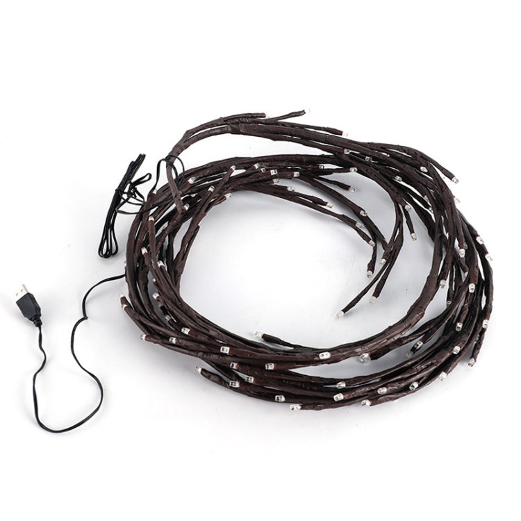 2.3m 144 LEDs Branch Rattan String Lights Wedding Home Decor Garland Lamps, Style: USB Always-on(Warm White) - USB Light by PMc TechLife | Online Shopping South Africa | PMc TechLife | Buy Now Pay Later Mobicred