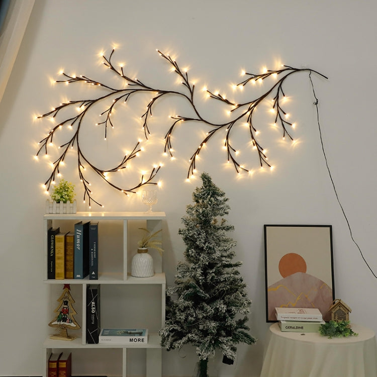 2.3m 144 LEDs Branch Rattan String Lights Wedding Home Decor Garland Lamps, Style: USB Always-on(Warm White) - USB Light by PMc TechLife | Online Shopping South Africa | PMc TechLife | Buy Now Pay Later Mobicred