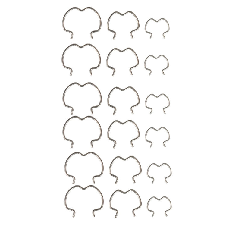 18pcs /Set Quick Connector Clip Transmission Cooler Wire Clip(Silver) - Others by PMC Jewellery | Online Shopping South Africa | PMC Jewellery | Buy Now Pay Later Mobicred