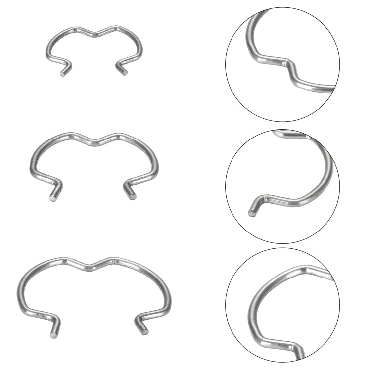 18pcs /Set Quick Connector Clip Transmission Cooler Wire Clip(Silver) - Others by PMC Jewellery | Online Shopping South Africa | PMC Jewellery | Buy Now Pay Later Mobicred