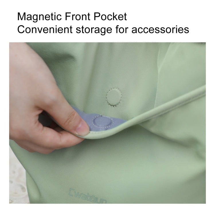 Cwatcun D159 Cloud Drawstring Camera Bag Shoulder Crossbody Photo Bag(Light Green) - free shipping - PMC TechLife - Order now!