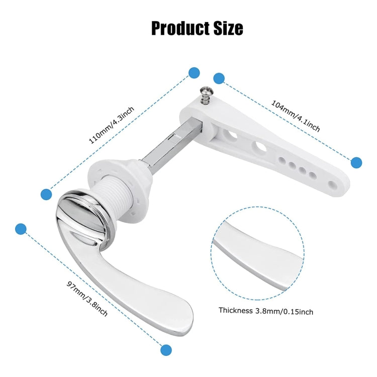 Toilet Flush Handle Replacement Toilet Hand Zinc Alloy Bathroom Accessories With Chain - Toilet Accessories by PMc TechLife | Online Shopping South Africa | PMc TechLife | Buy Now Pay Later Mobicred
