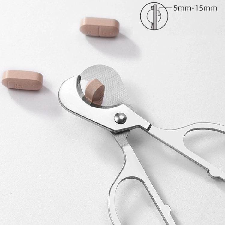Portable Pill Cutter Stainless Steel Cigar Dispensing Scissors, Style: Round Hanlde Gold - free shipping - PMC TechLife - Order now!