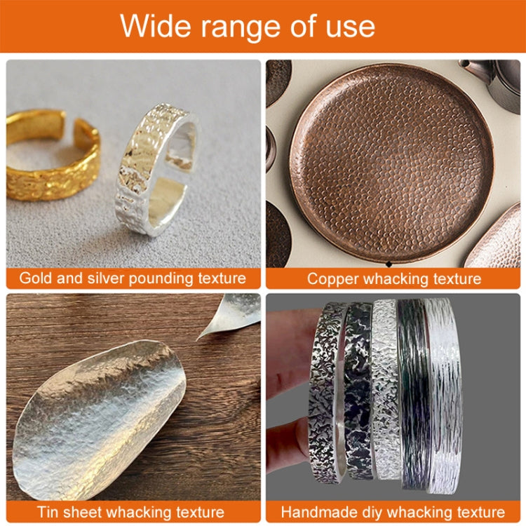 Handmade DIY Square Hammer Gold And Silver Jewelry Texture Hammer, Model: No.6 - free shipping - PMc TechLife - Order now!