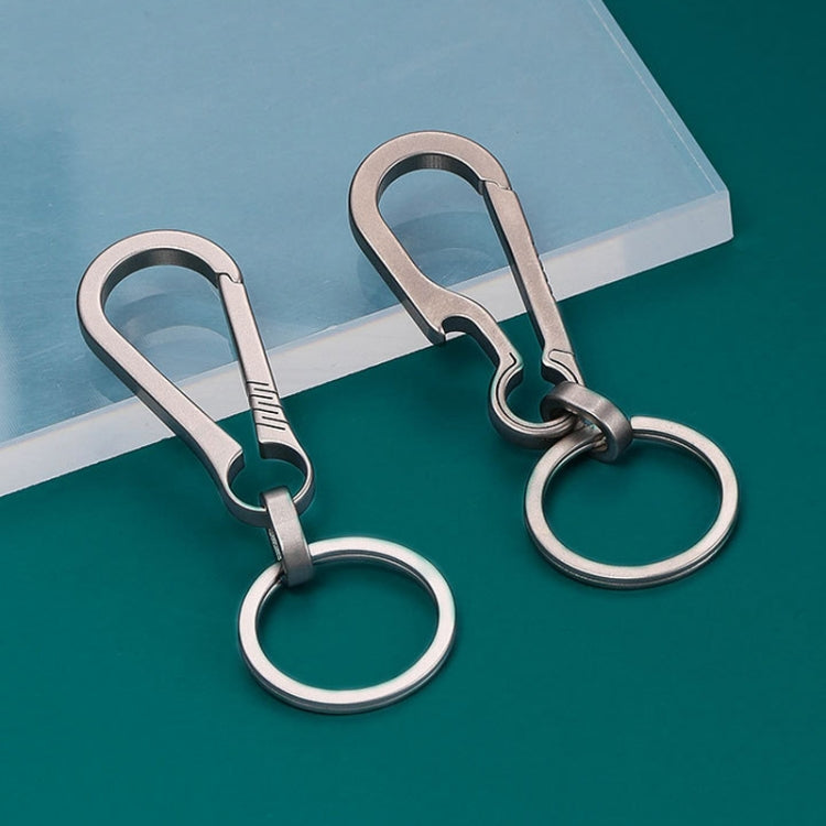 Titanium Alloy Car Keychain Multifunctional Simple Loss Prevention Belt Charm Ring, Style: Upgrade Model - Key Rings by PMC TechLife | Online Shopping South Africa | PMC TechLife | Buy Now Pay Later Mobicred