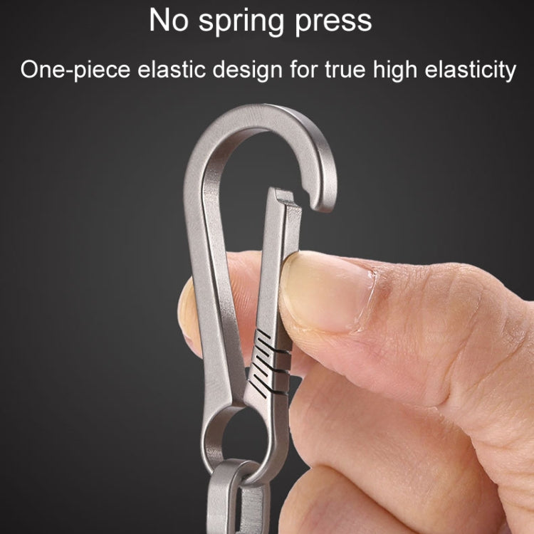 Titanium Alloy Car Keychain Multifunctional Simple Loss Prevention Belt Charm Ring, Style: Classic Model - Key Rings by PMC TechLife | Online Shopping South Africa | PMC TechLife | Buy Now Pay Later Mobicred