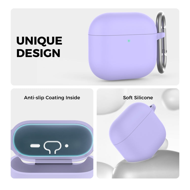 For Airpods 4 AhaStyle WG163 Earphone Drop-Proof Dust-Proof Silicone Protective Case With Cleanning Pen(Pink) - free shipping - PMC Jewellery - Order now!
