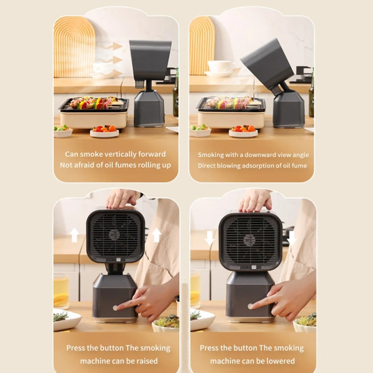 Desktop Range Hood Barbecue Small Movable Liftable Extractor Hood 2 Wind Speeds Adjust EU Plug - free shipping - PMC TechLife - Order now!
