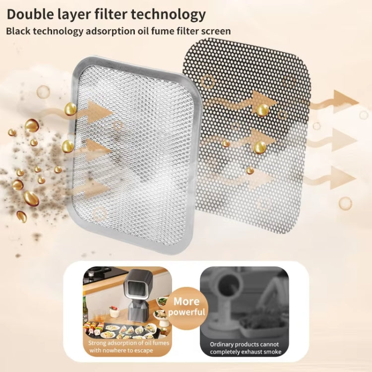 Desktop Range Hood Barbecue Small Movable Liftable Extractor Hood 2 Wind Speeds Adjust US Plug - free shipping - PMC TechLife - Order now!