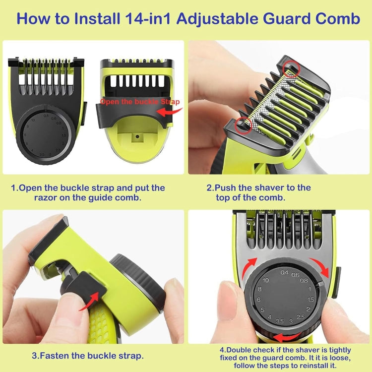 Partial Comb For Philips OneBlade QP2520 QP2530 QP2630 Electric Trimmer Shaver - Accessories by PMC TechLife | Online Shopping South Africa | PMC TechLife | Buy Now Pay Later Mobicred