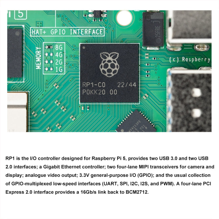 Waveshare For Raspberry Pi 5 2.4GHz Quad-Core BCM2712 Processor Development Board, Spec: 8GB - free shipping - PMC TechLife - Order now!