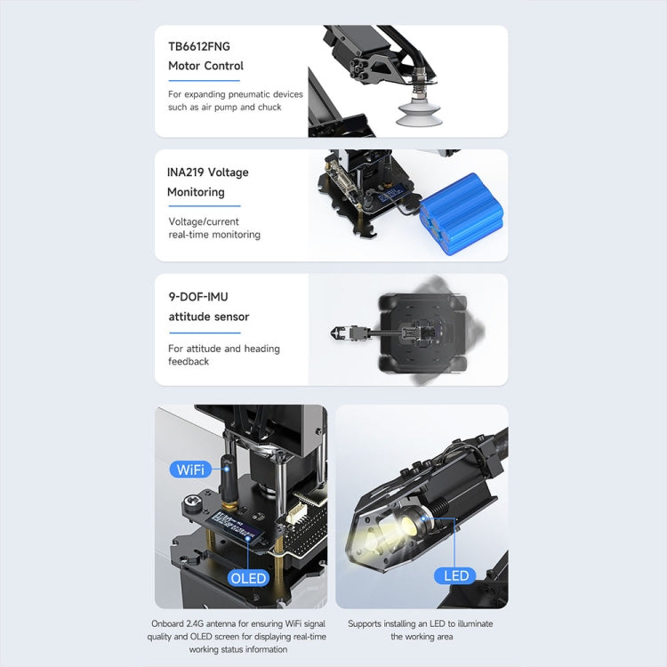 Waveshare 25118 RoArm-M2-S Desktop Robotic Arm Kit, Based On ESP32, 4-DOF(EU Plug) - free shipping - PMc TechLife - Order now!