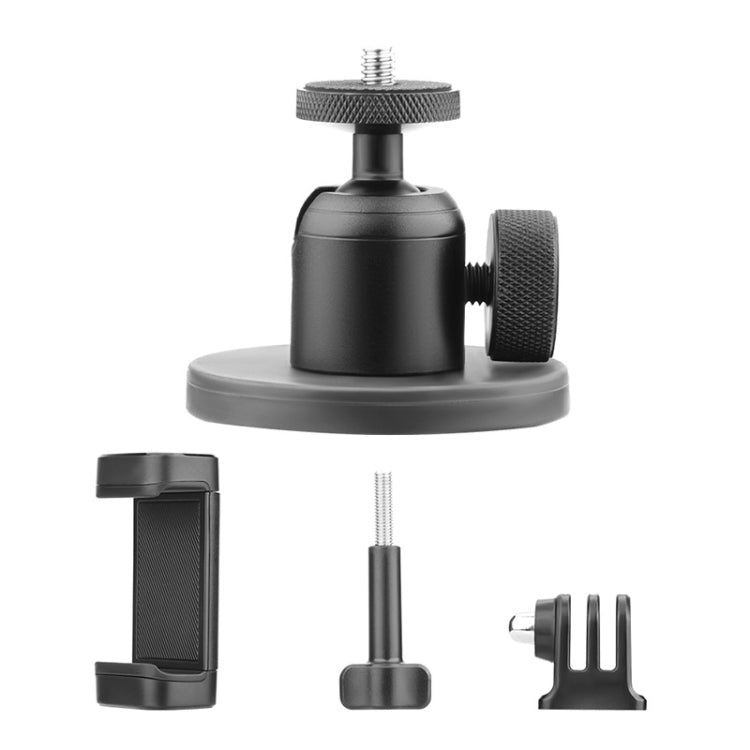 Magnetic Aluminum Alloy Ball Head Mount for Sports Cameras and Mobile Phones - free shipping - PMC TechLife - Order now!