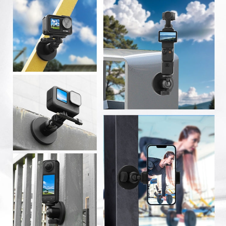 Magnetic Aluminum Alloy Ball Head Mount for Sports Cameras and Mobile Phones - free shipping - PMC TechLife - Order now!